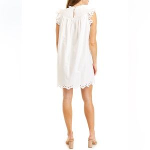 Crown & Ivy Smocked White Dress